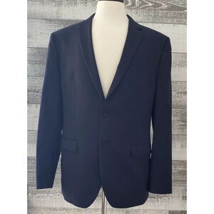 Banana Republic Navy Marzotto Slim Fit 44R Super 120s Wool Blazer Suit Jacket